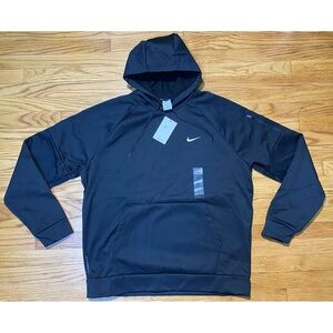Nike Therma-Fit Hoodie Sweatshirt with Arm Zip Pocket Black Men’s sz XLT NEW!